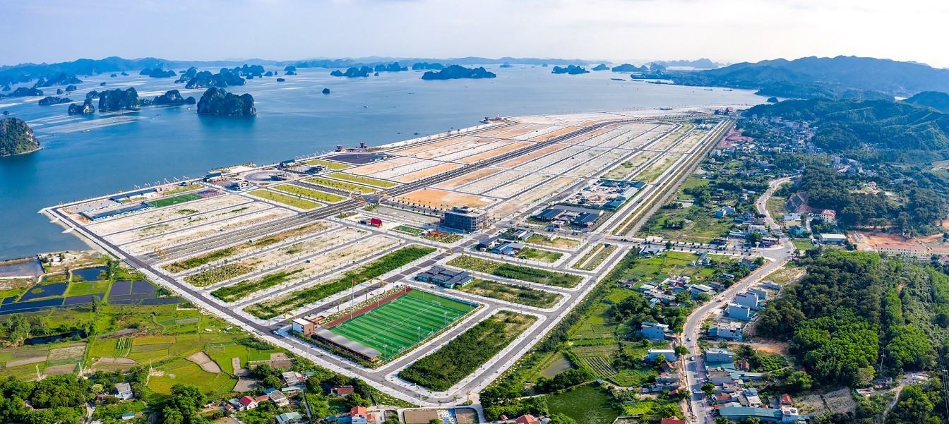 Toàn cảnh Khu đô thị mới Phương Đông bên vịnh